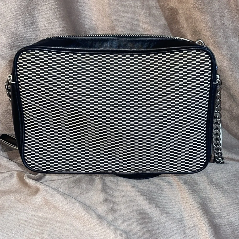 Michael Kors Jet Set Large East West Crossbody Bag Black/White